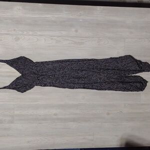 Black & White Striped Jumpsuit